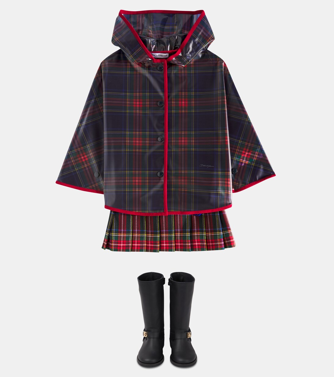 Impermeabile a quadri | Dolce&Gabbana Kids