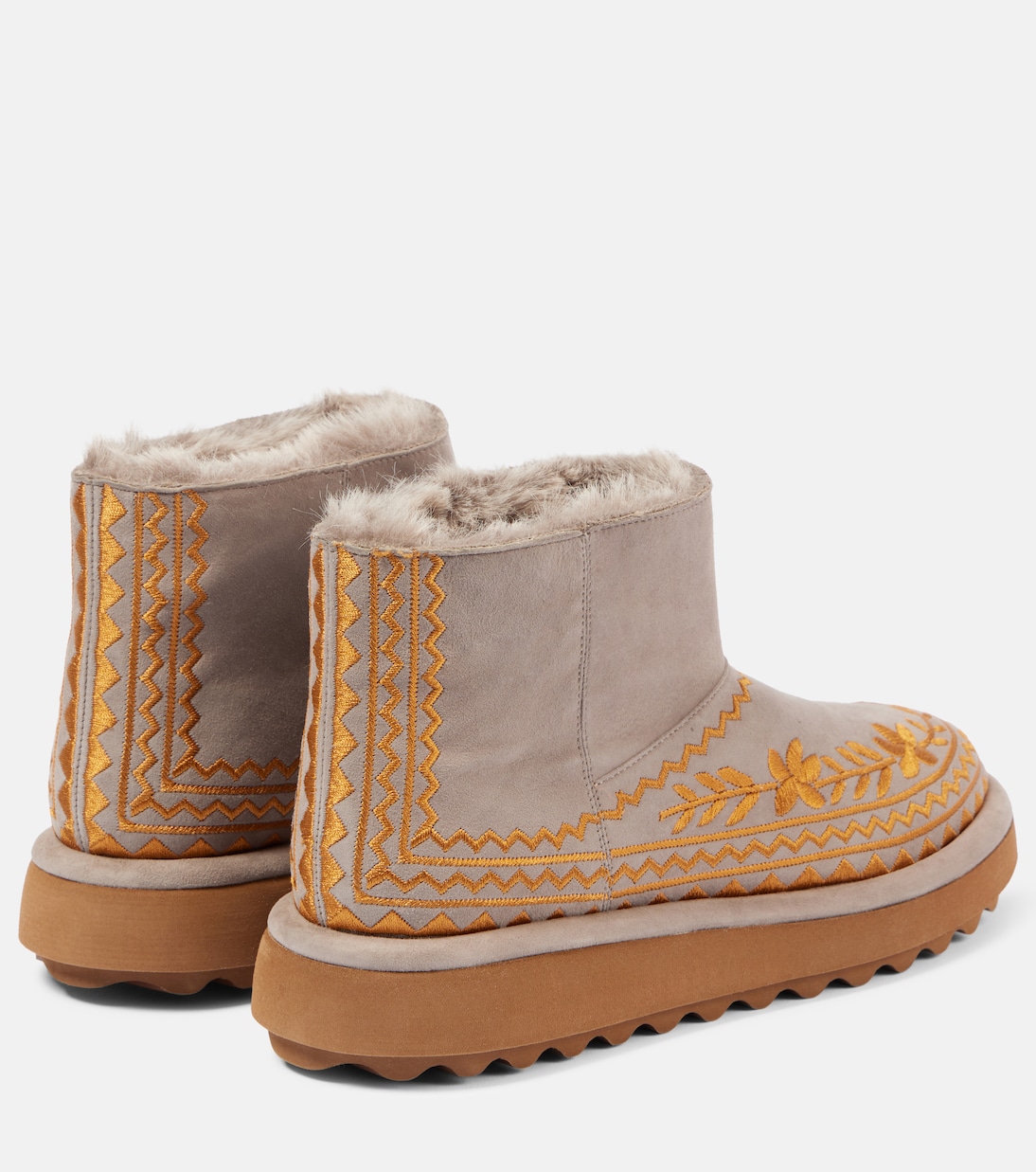 Zarina shearling-lined suede snow boots | Clergerie