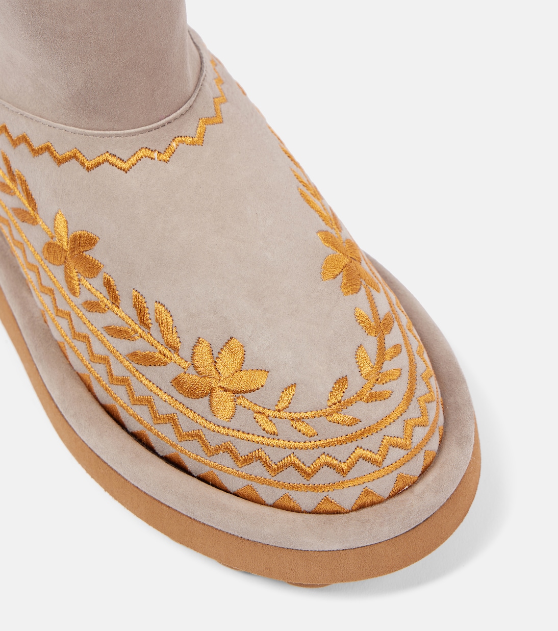 Zarina shearling-lined suede snow boots | Clergerie