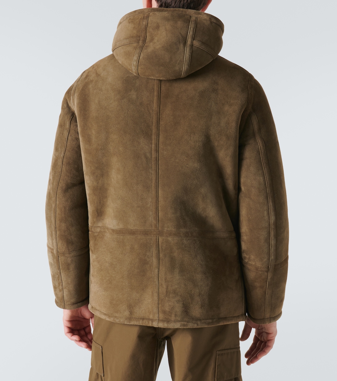 Veste Ghost Compass en daim et shearling | Stone Island