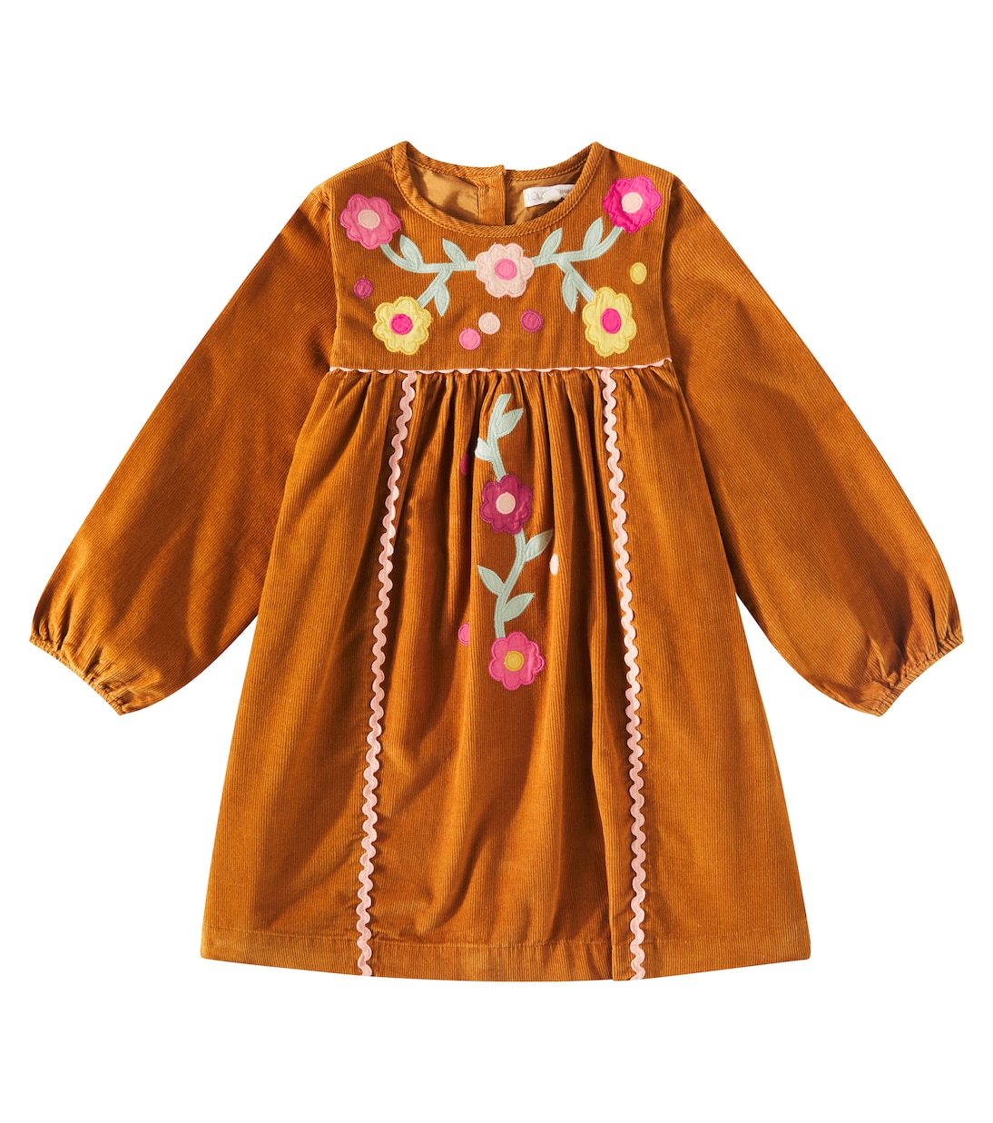 Besticktes Kleid Linoa aus Baumwoll-Cord | Louise Misha
