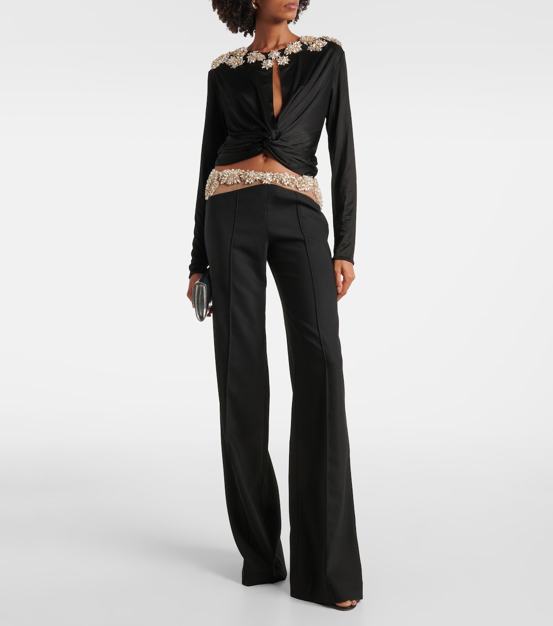 Pantaloni slim Stelle in misto lana | Costarellos