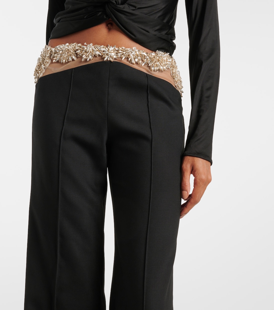 Pantaloni slim Stelle in misto lana | Costarellos