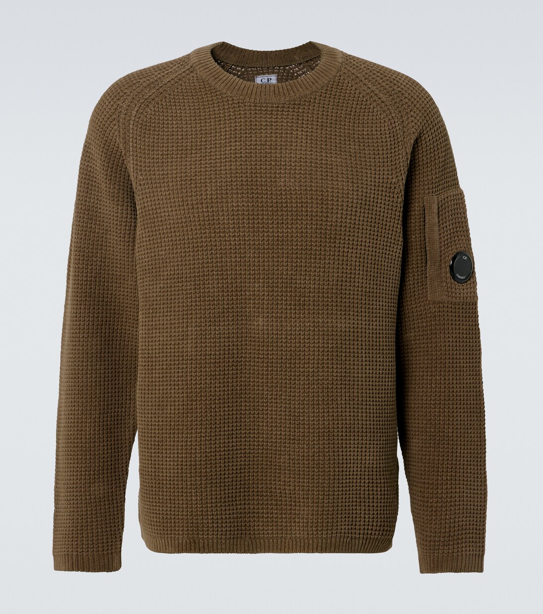 Cotton chenille sweater in brown - C P Company | Mytheresa