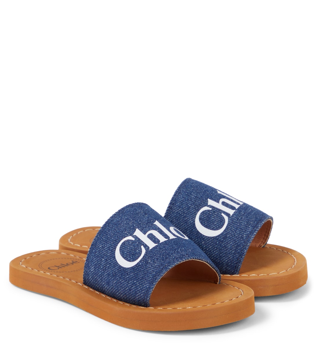 Sandali in canvas con logo | Chloé Kids