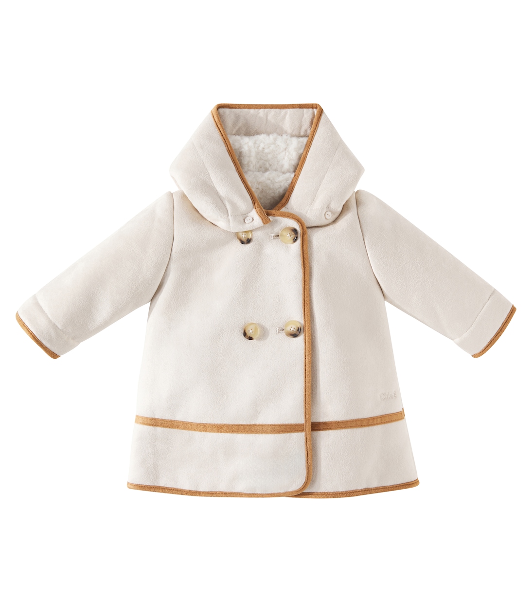 Baby faux suede coat | Chloé Kids
