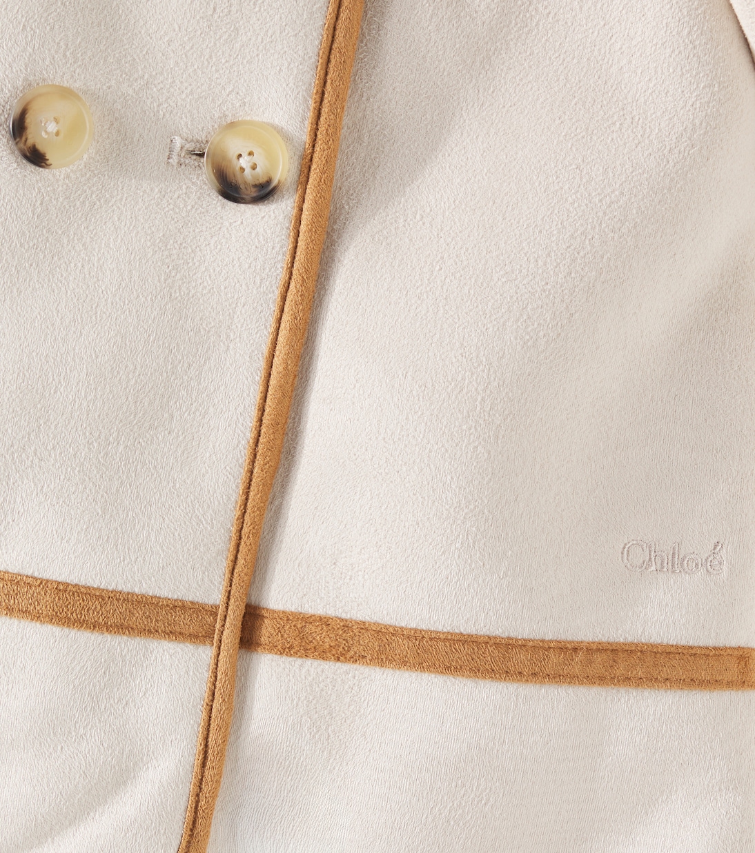 Baby faux suede coat | Chloé Kids