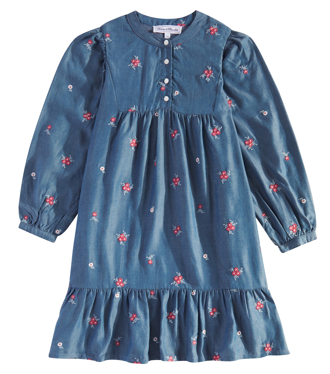 Besticktes Kleid aus Baumwolle | Tartine et Chocolat