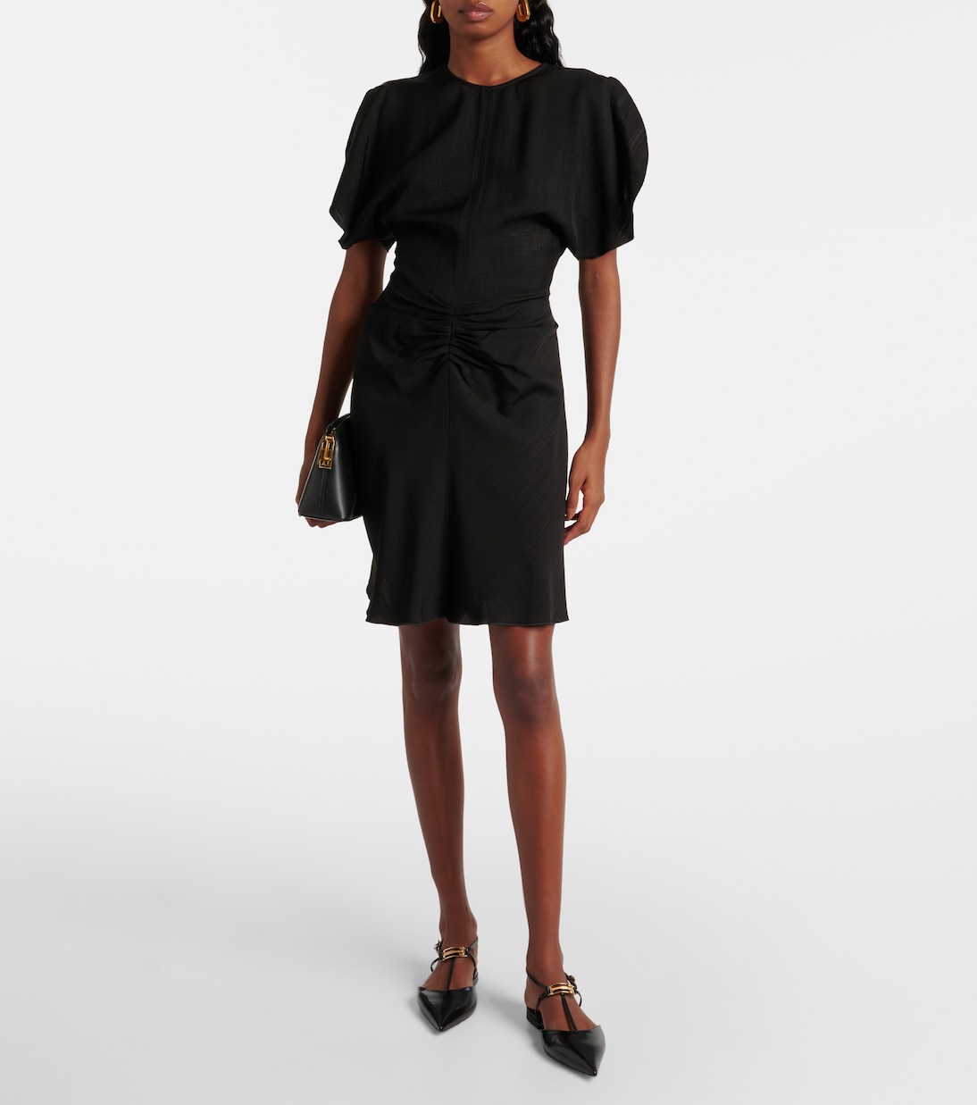 Abito corto con rouches | Victoria Beckham