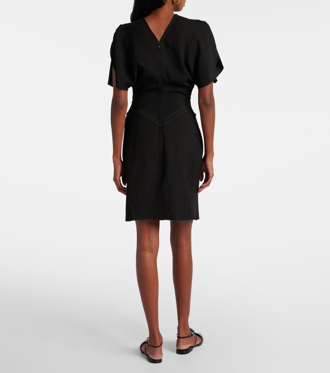 Abito corto con rouches | Victoria Beckham