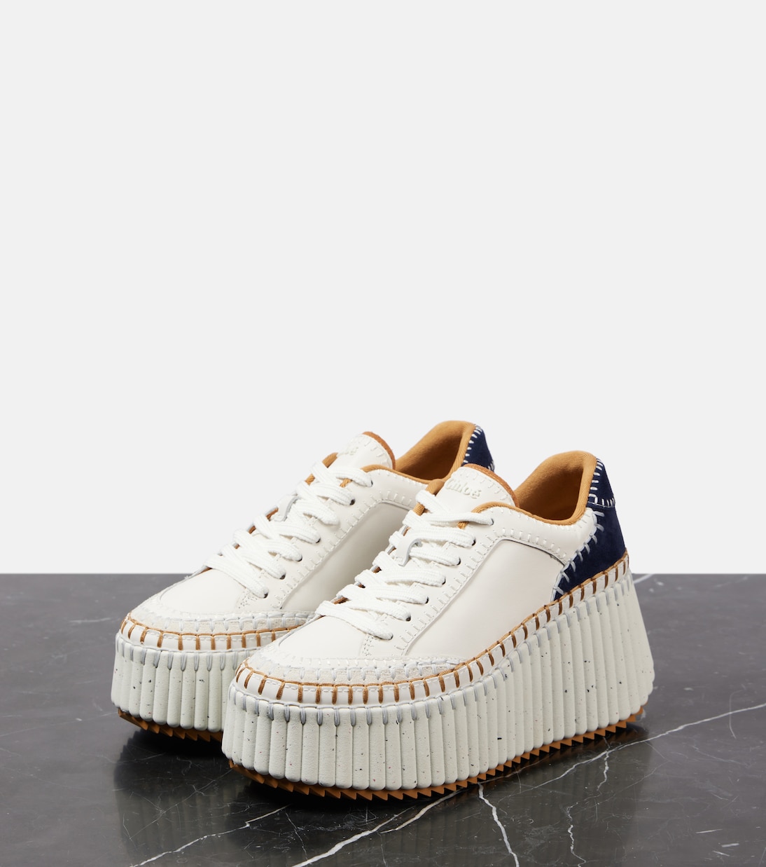 Zapatillas con plataforma Nama de piel | Chloé