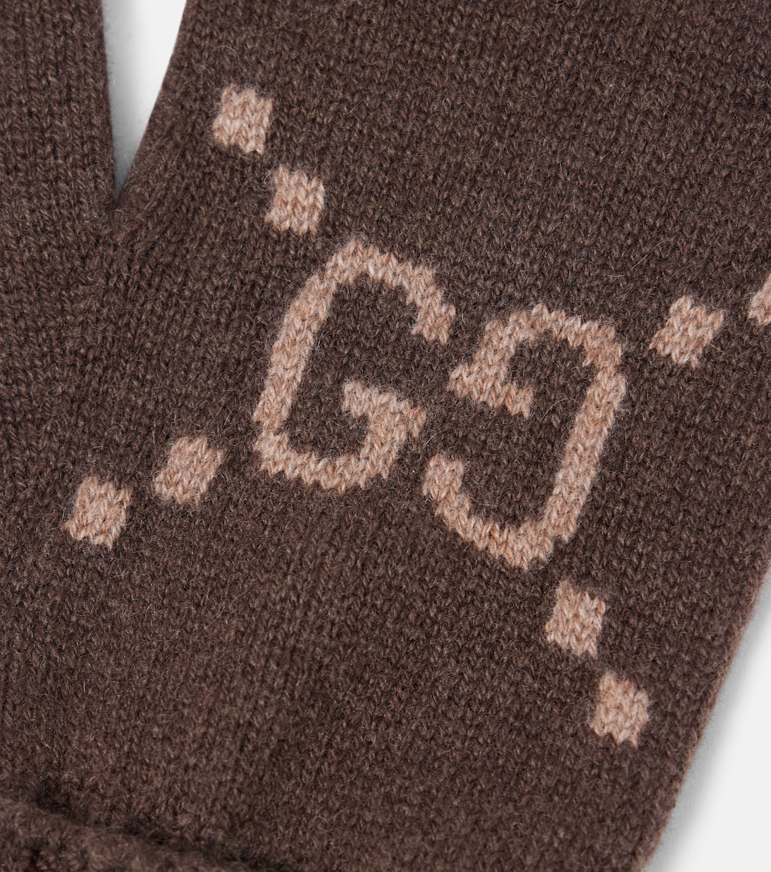 GUCCI Guanti GG in cachemire con motivo jacquard per stile giovane