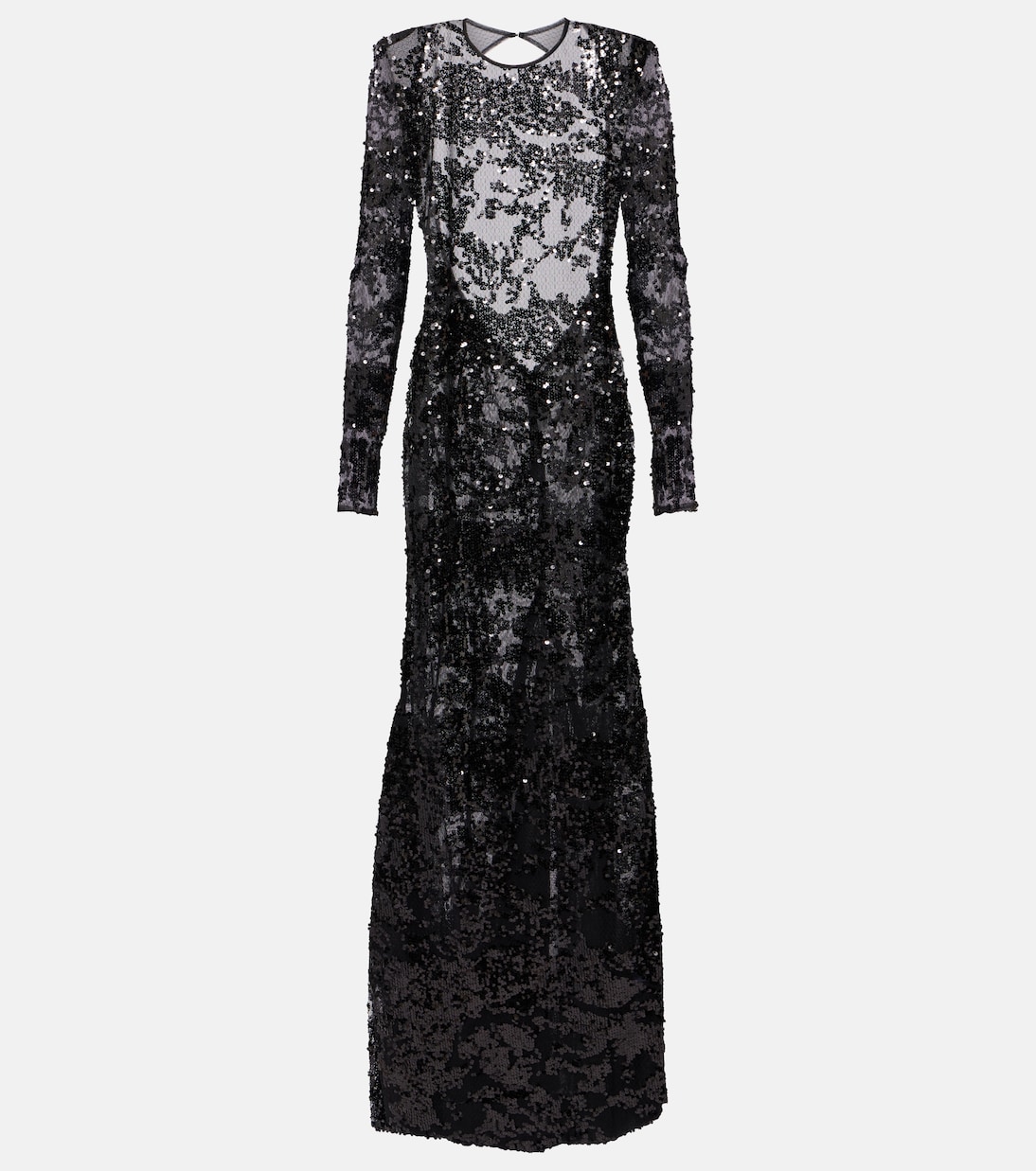 Sequined open-back lace gown | Victoria Beckham