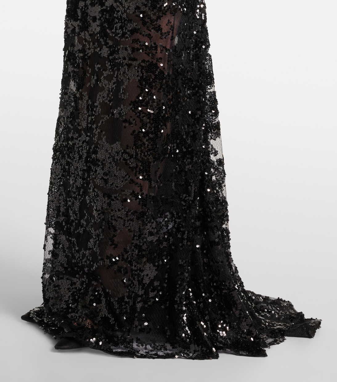 Sequined open-back lace gown | Victoria Beckham