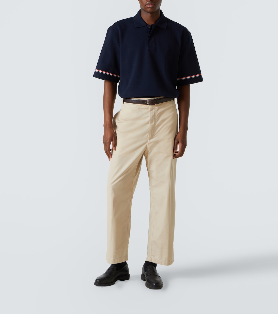 Polohemd RWB Stripe aus Baumwolle | Thom Browne