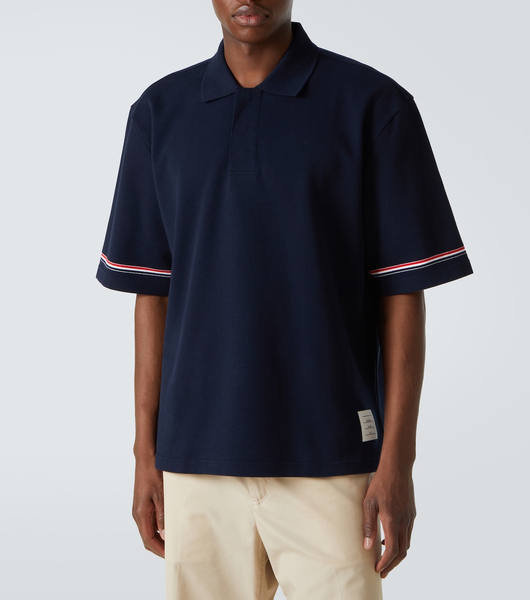 Polohemd RWB Stripe aus Baumwolle | Thom Browne