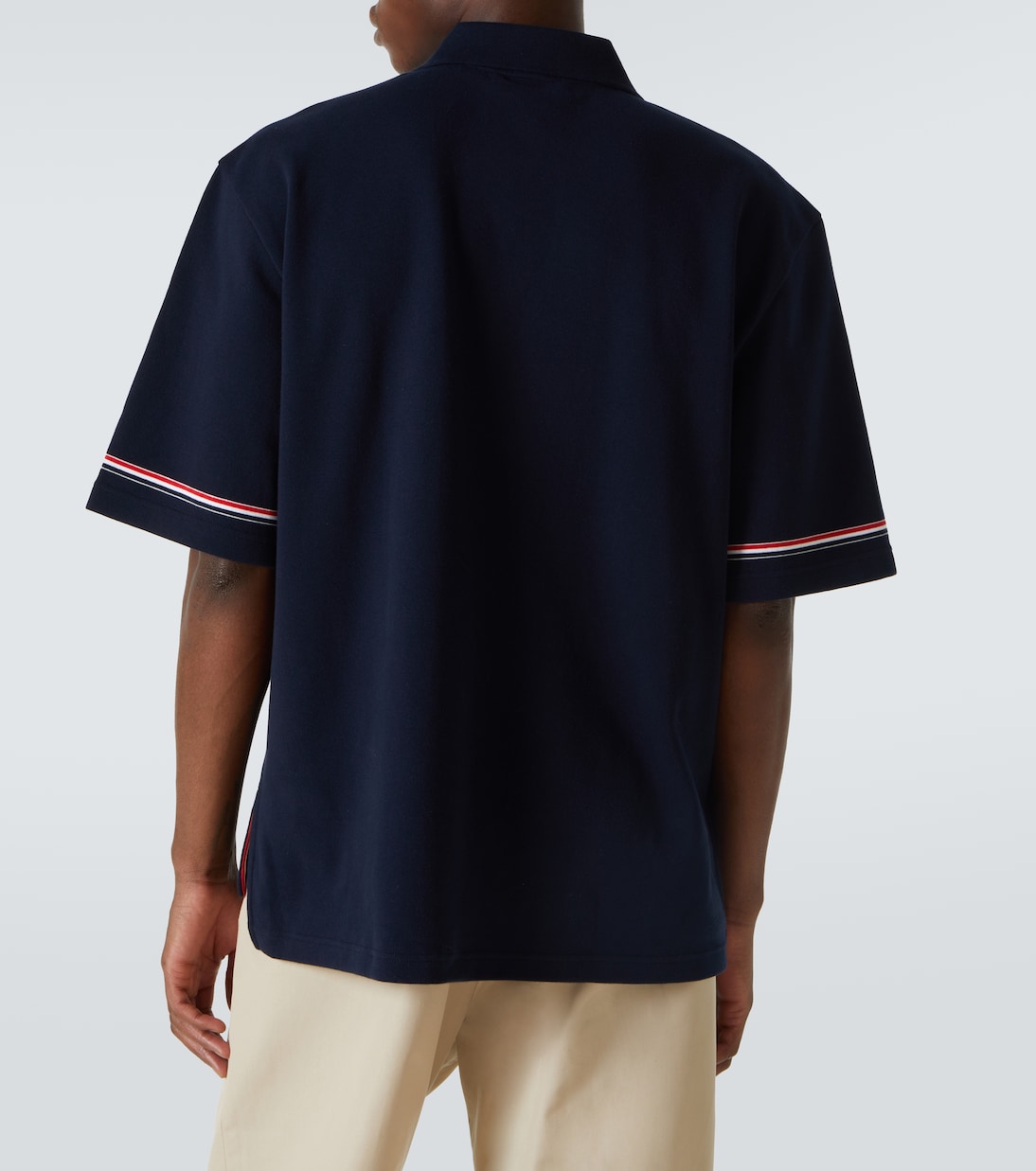 Polohemd RWB Stripe aus Baumwolle | Thom Browne