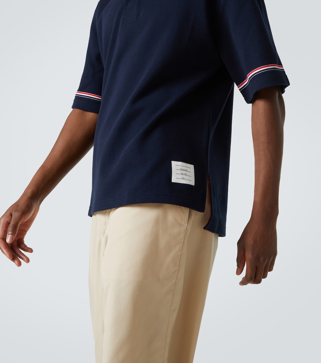 Polohemd RWB Stripe aus Baumwolle | Thom Browne