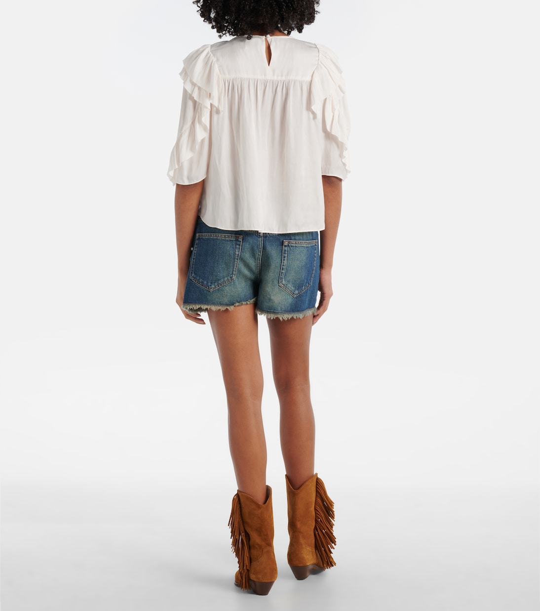 Top Syrane in pizzo con volant | Isabel Marant