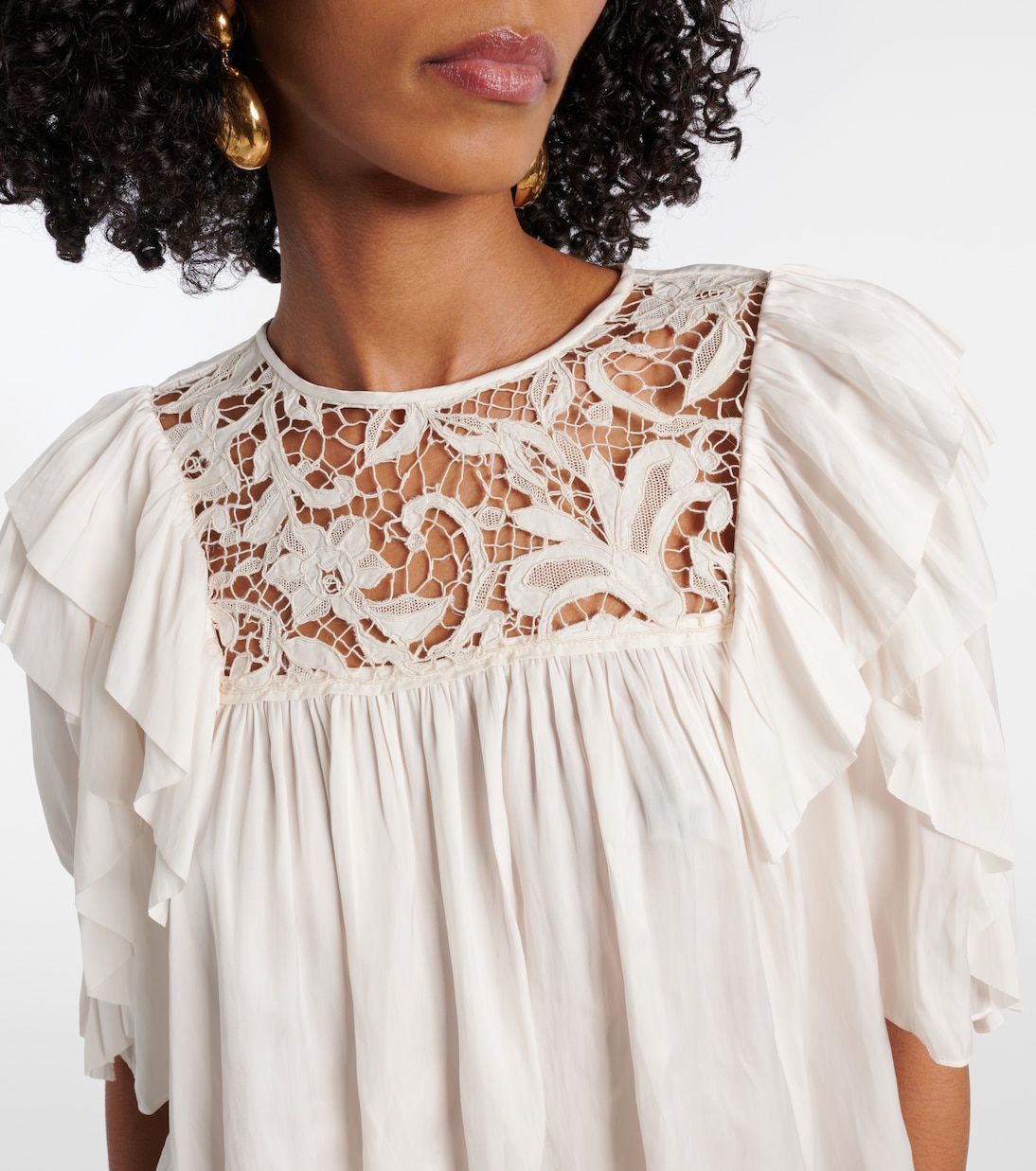 Top Syrane in pizzo con volant | Isabel Marant