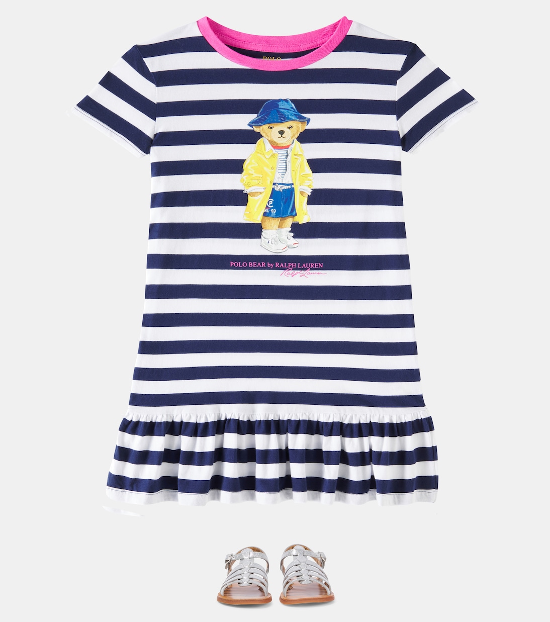 Robe Polo Bear en coton rayé | Polo Ralph Lauren Kids