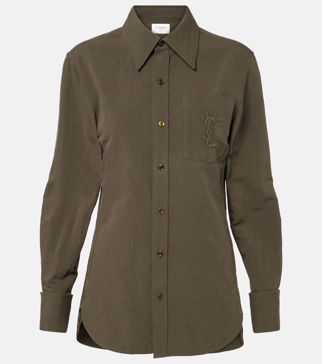 Camicia Cassandre in cotone e lino | Saint Laurent