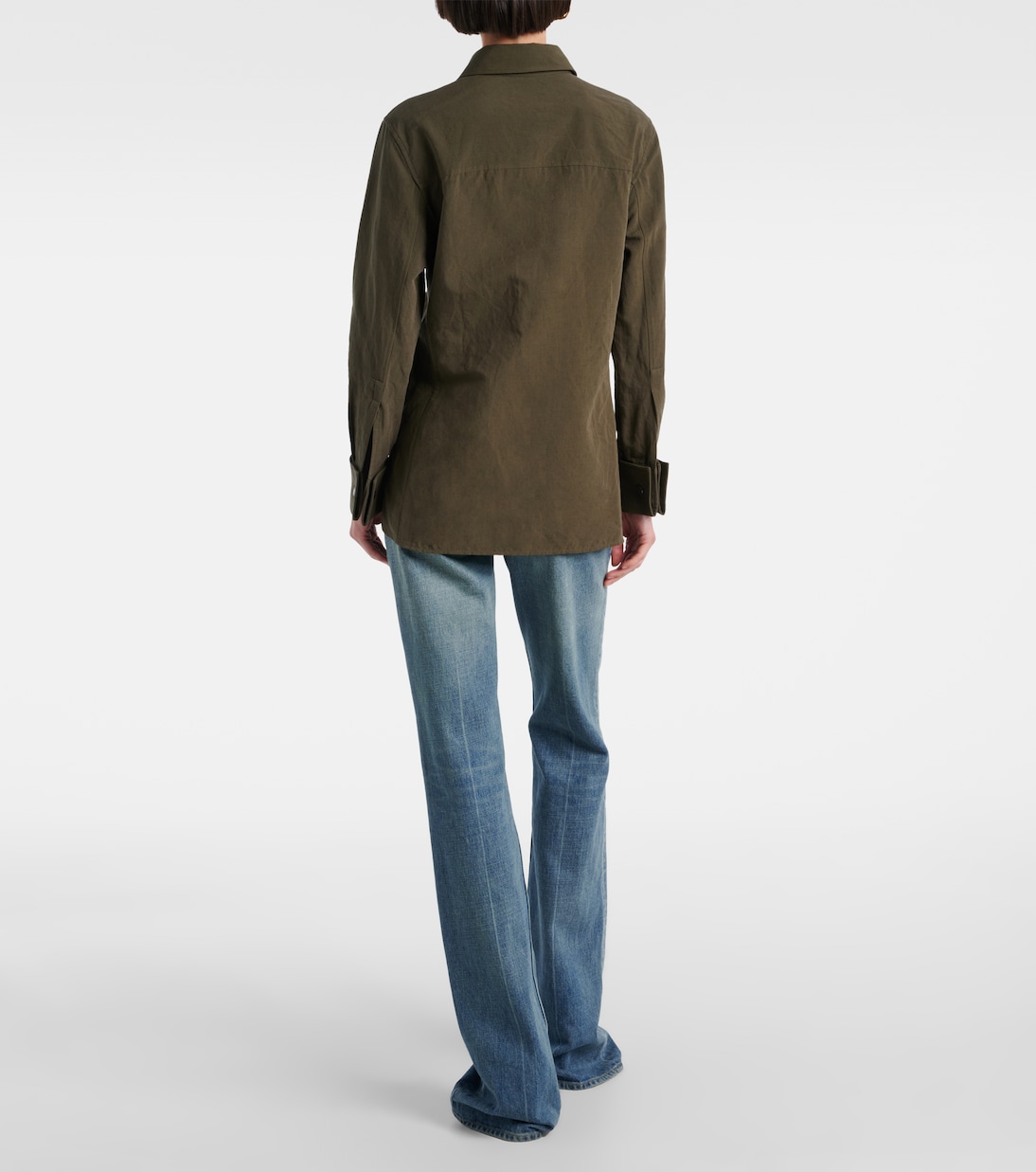 Camicia Cassandre in cotone e lino | Saint Laurent