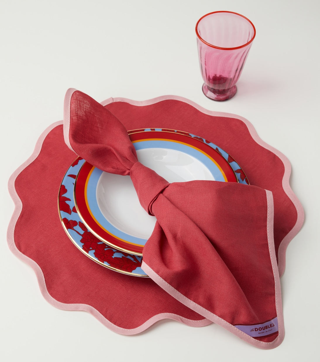 Rainbow Vino Cloud set of 2 placemats | La DoubleJ