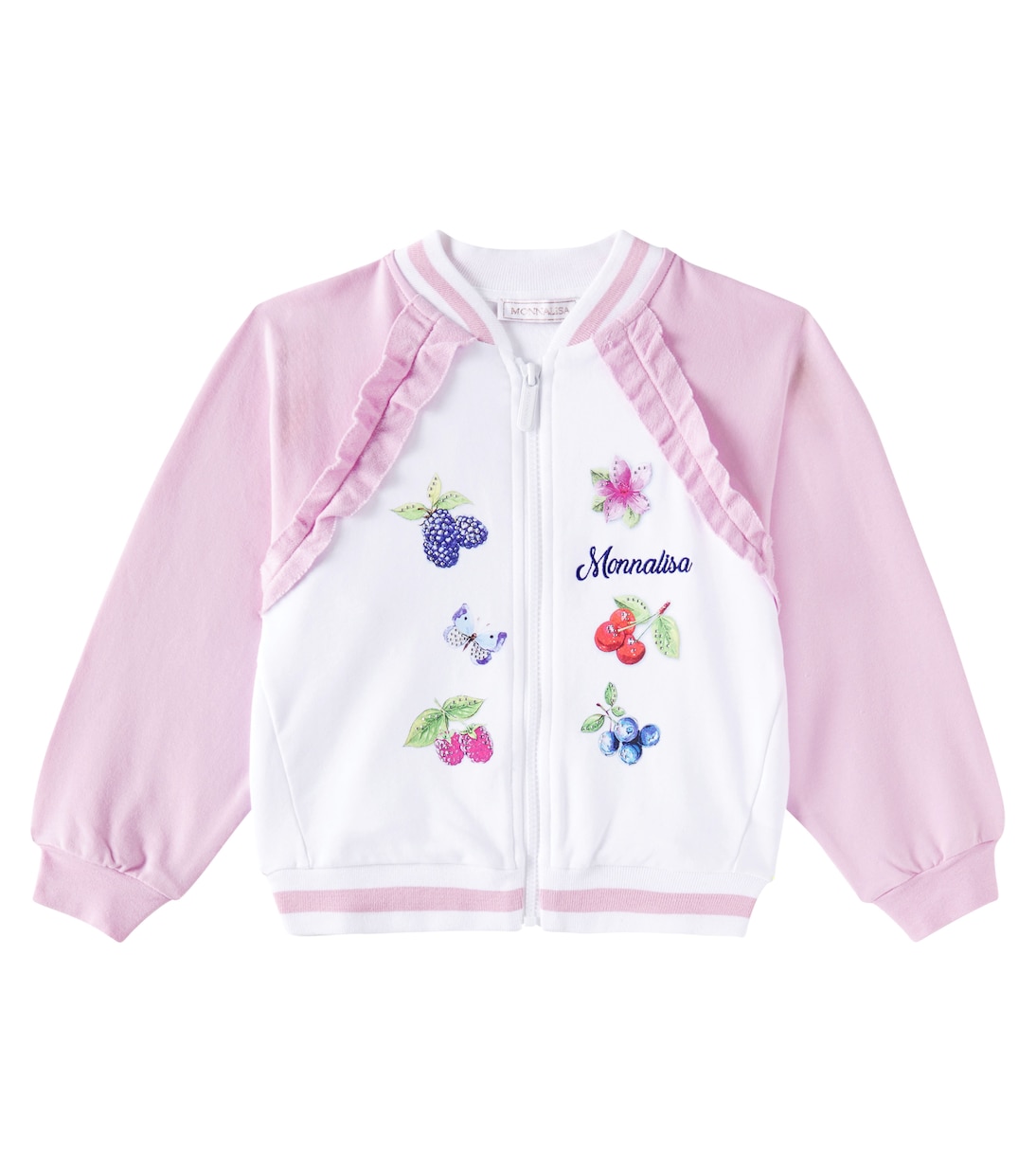 Verzierte Collegejacke aus einem Baumwollgemisch | Monnalisa