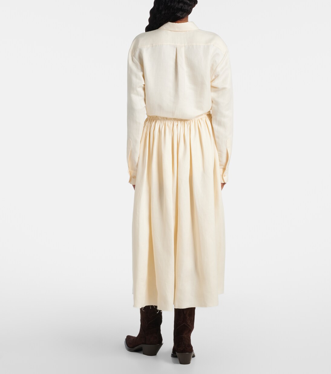 Chiara linen midi skirt | Gabriela Hearst