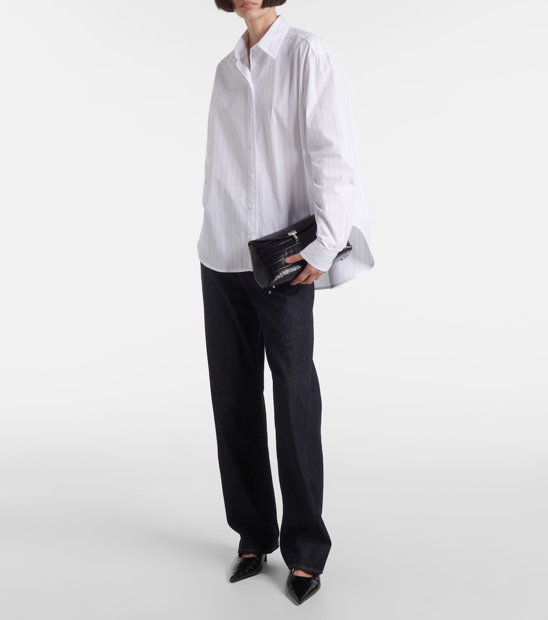 Camicia in popeline di cotone a righe | Toteme
