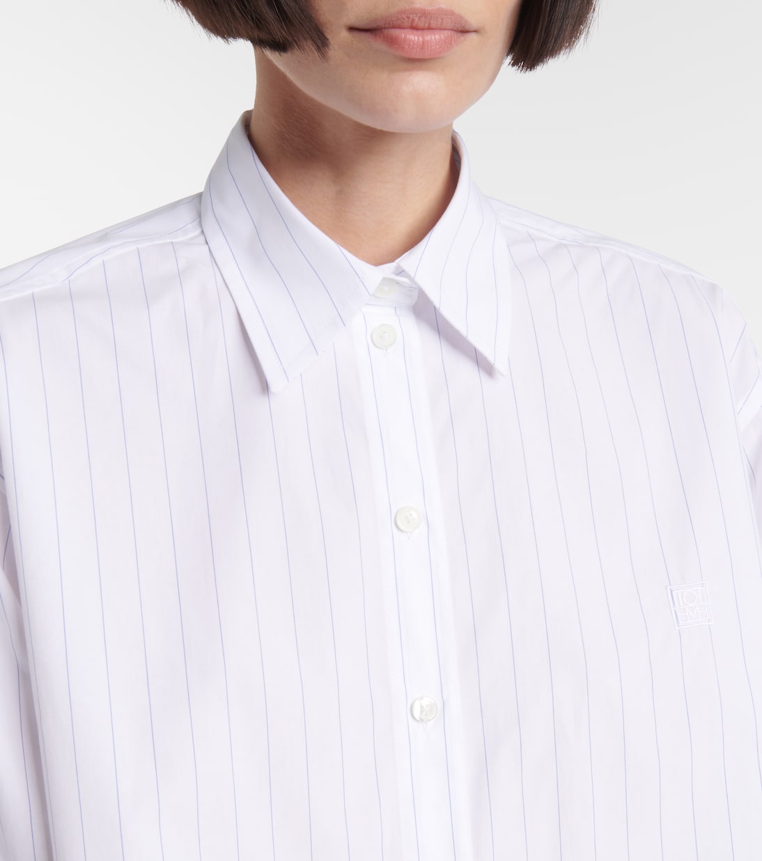 Camicia in popeline di cotone a righe | Toteme