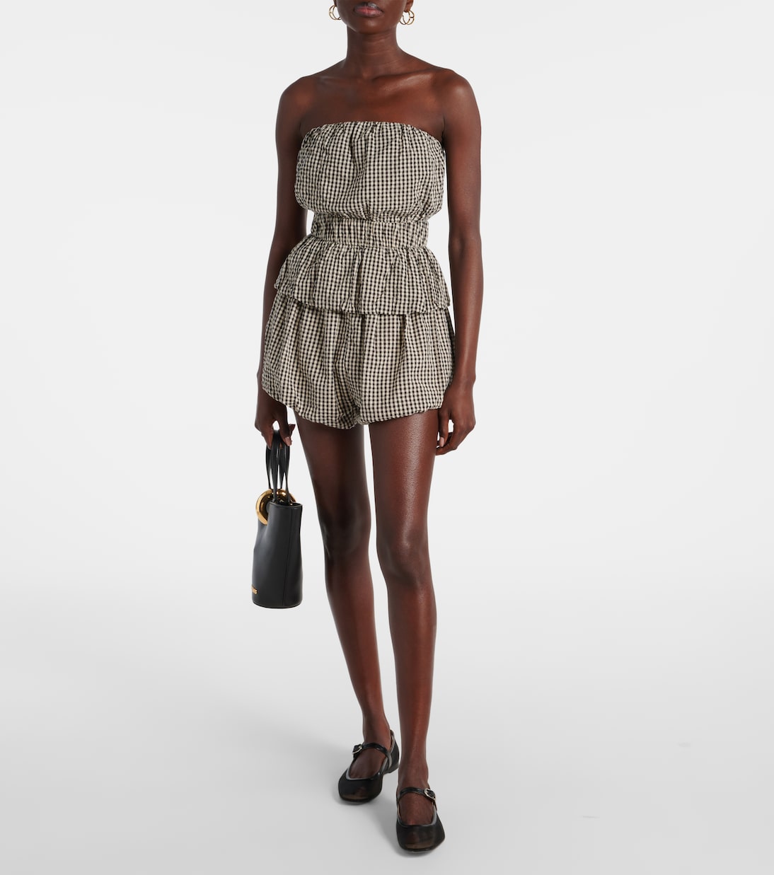 Shorts Aurelia in cotone a quadretti | Posse
