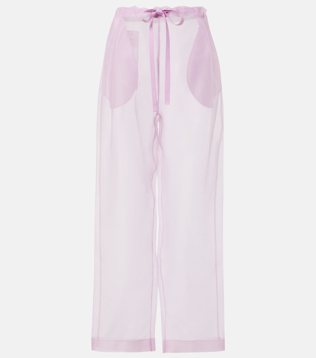 Pantaloni Trenton in organza di misto seta | Khaite