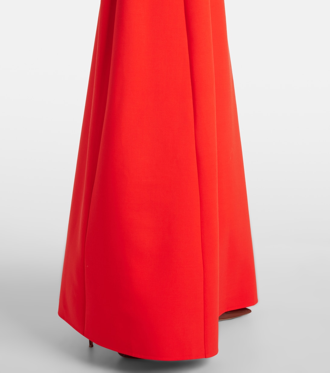 Bow-detail wool-blend gown | Oscar de la Renta