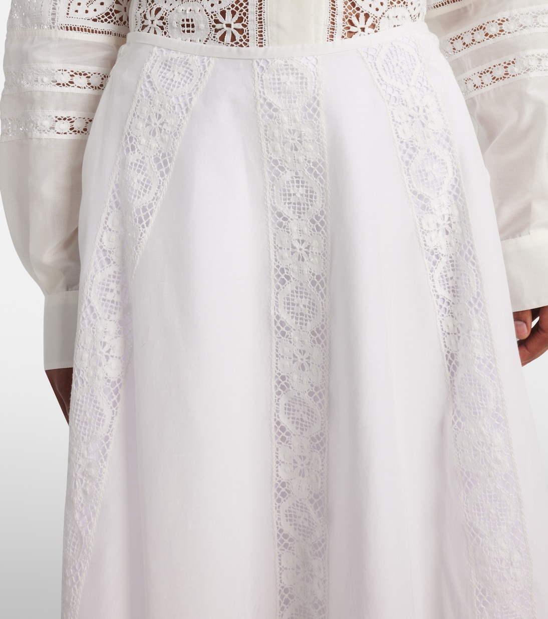 Paula's Ibiza - Gonna midi in cotone e seta | Loewe