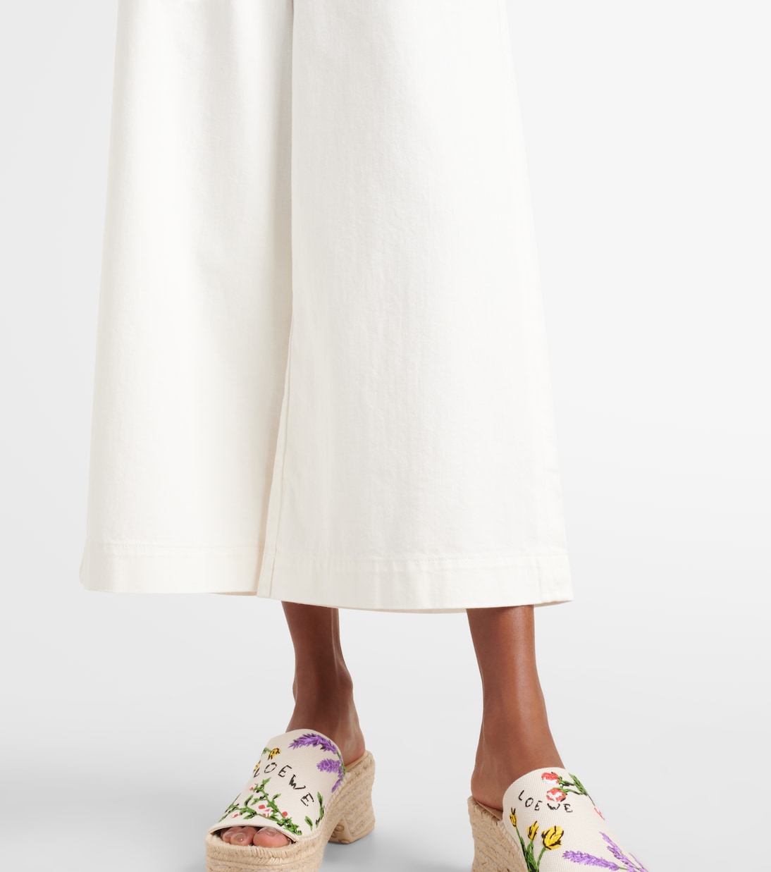 Paula's Ibiza - Pantaloni a gamba larga in cotone | Loewe