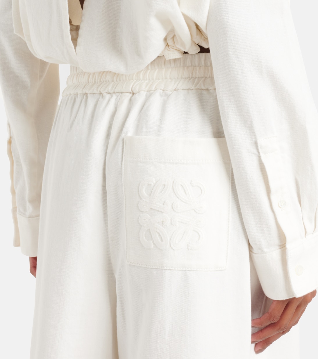 Paula's Ibiza - Pantaloni a gamba larga in cotone | Loewe
