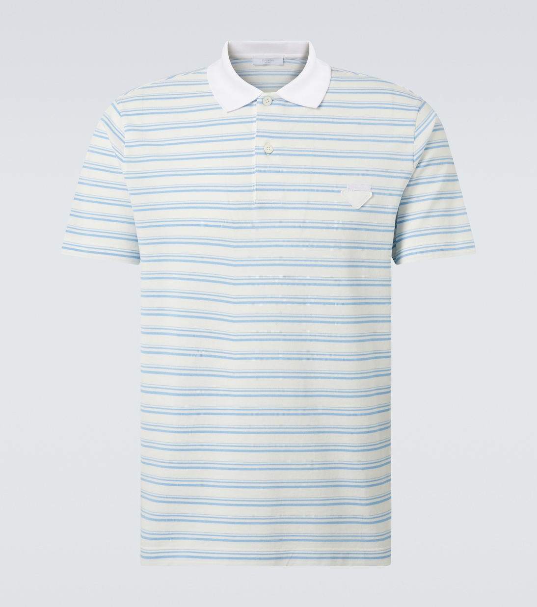 Polo de algodón a rayas | Prada