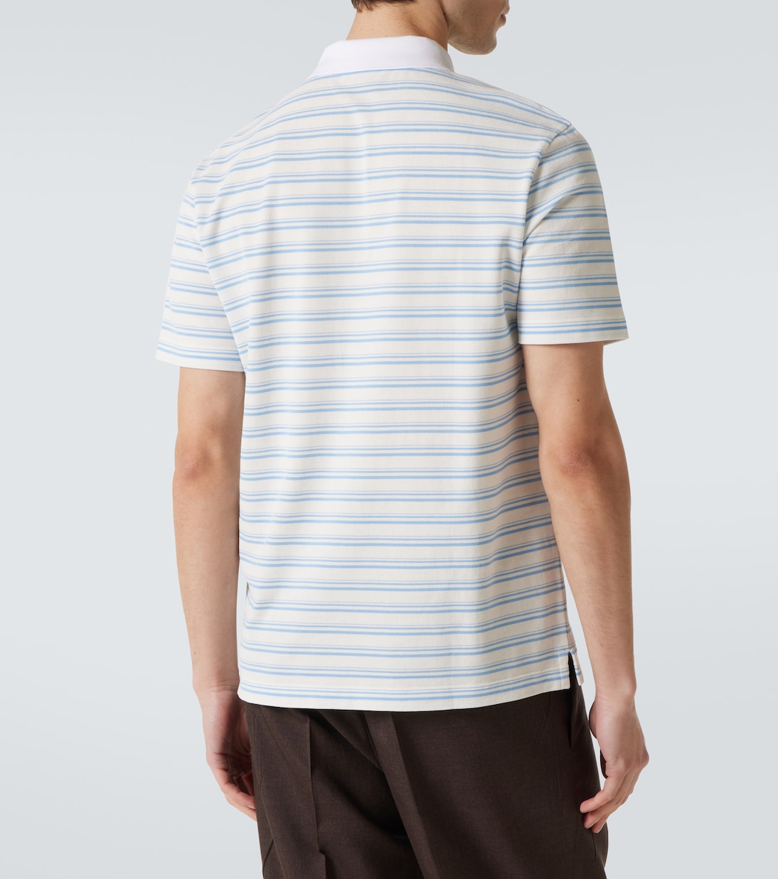 Polo de algodón a rayas | Prada