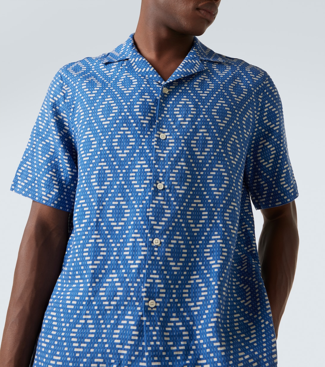 Camisa Roberto de lino estampada | Frescobol Carioca