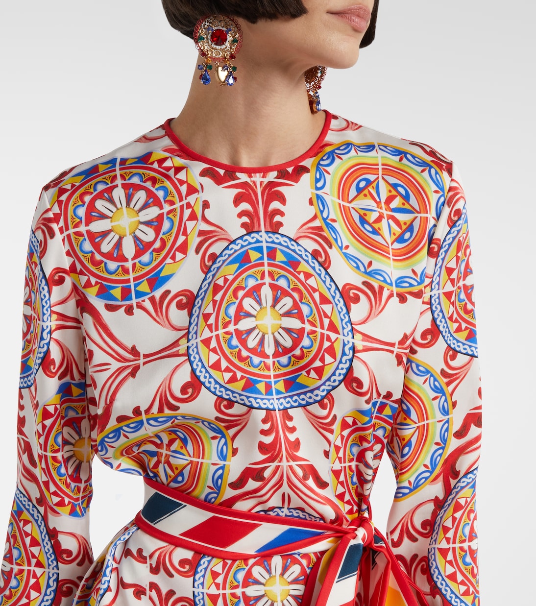 Top imprimé en soie | Dolce&Gabbana