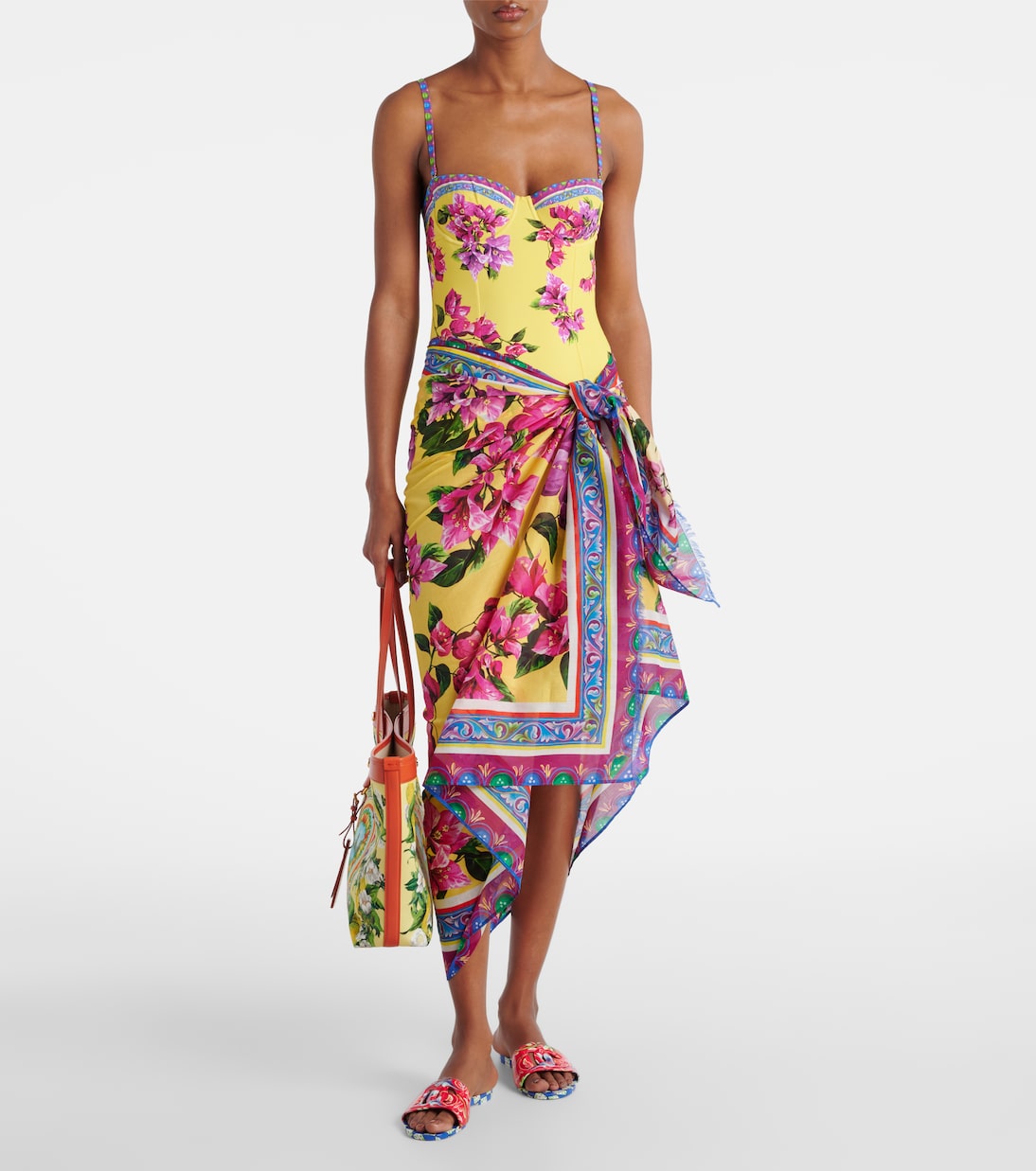 Floral cotton cover-up | Dolce&Gabbana