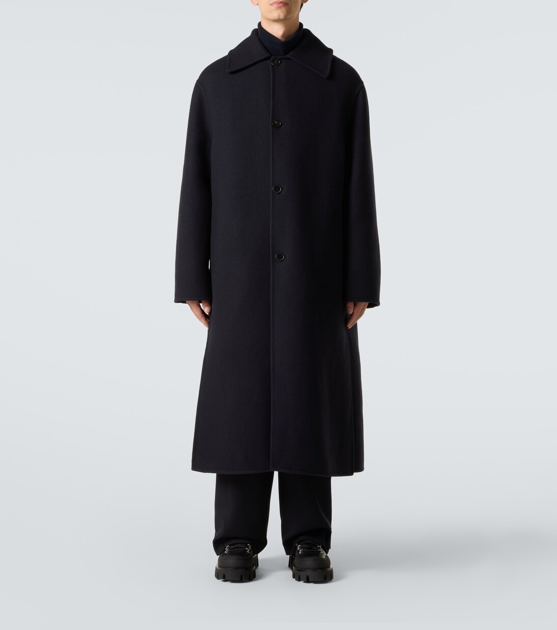 x Jil Sander wool wide-leg pants | Moncler Genius