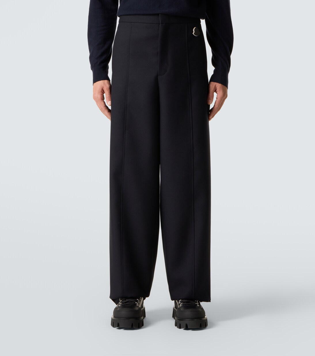 x Jil Sander wool wide-leg pants | Moncler Genius