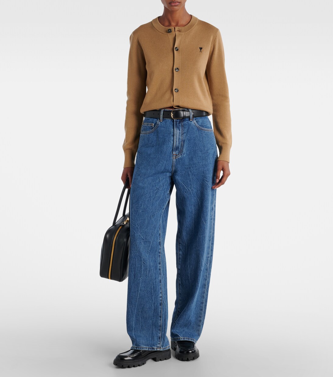Ami De Cœur virgin wool cardigan | Ami Paris