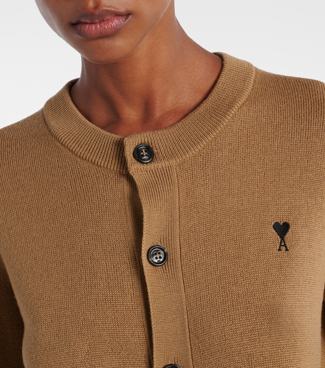 Ami De Cœur virgin wool cardigan | Ami Paris
