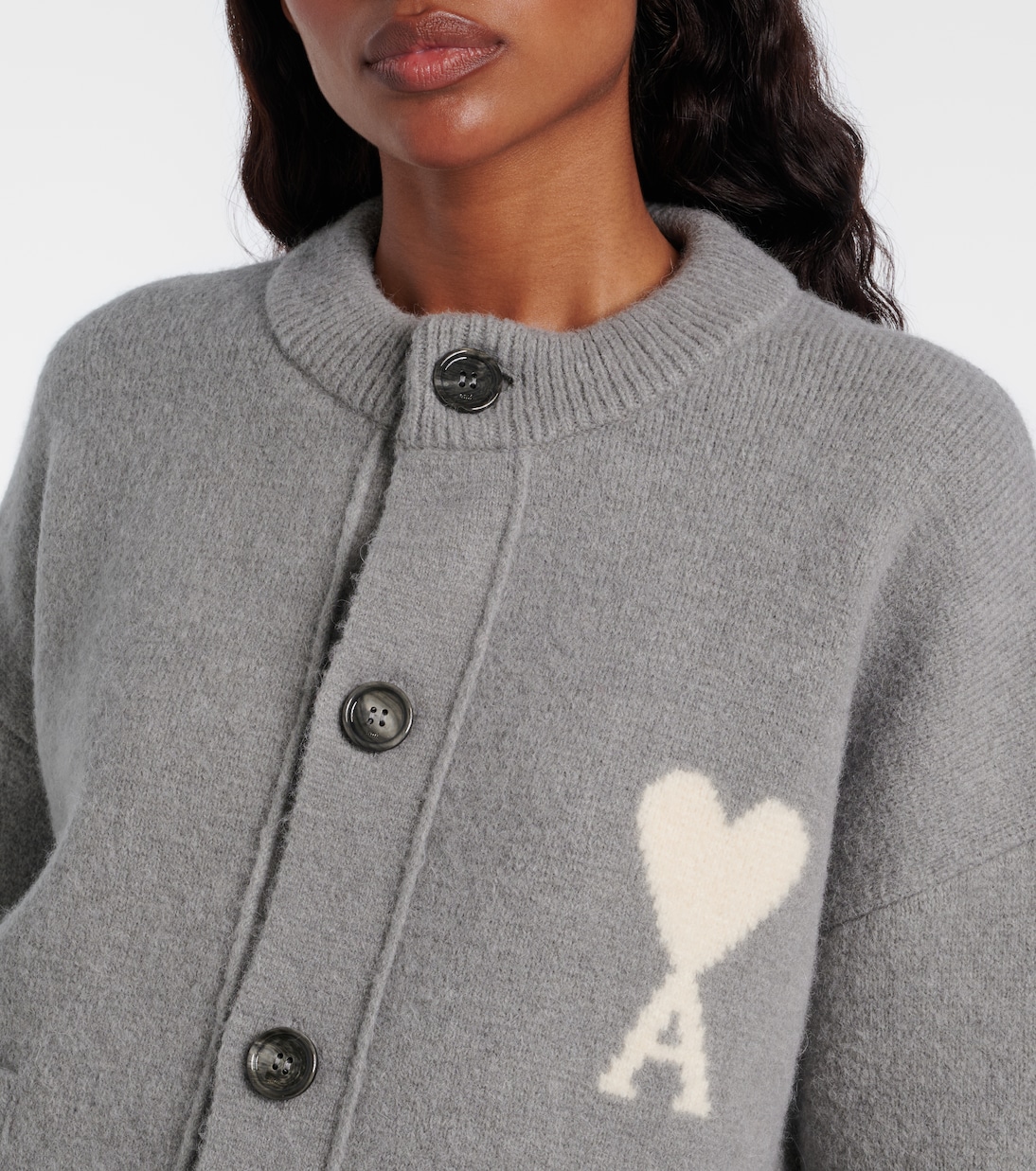 Ami de Cœur alpaca and wool-blend cardigan | Ami Paris