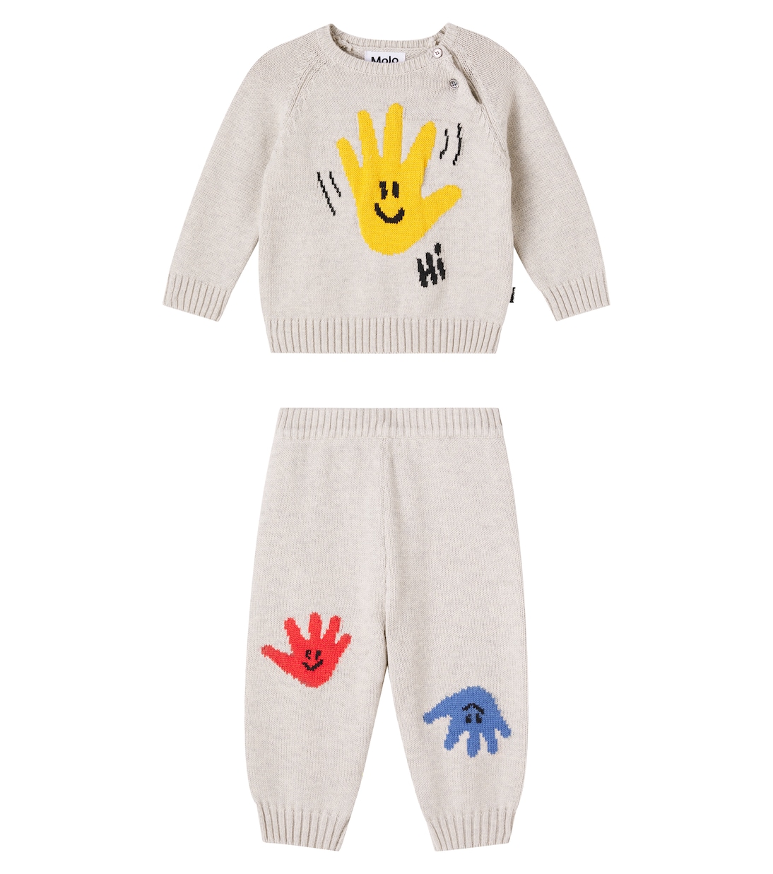 Bébé – Ensemble pull et pantalon en coton et laine | Molo