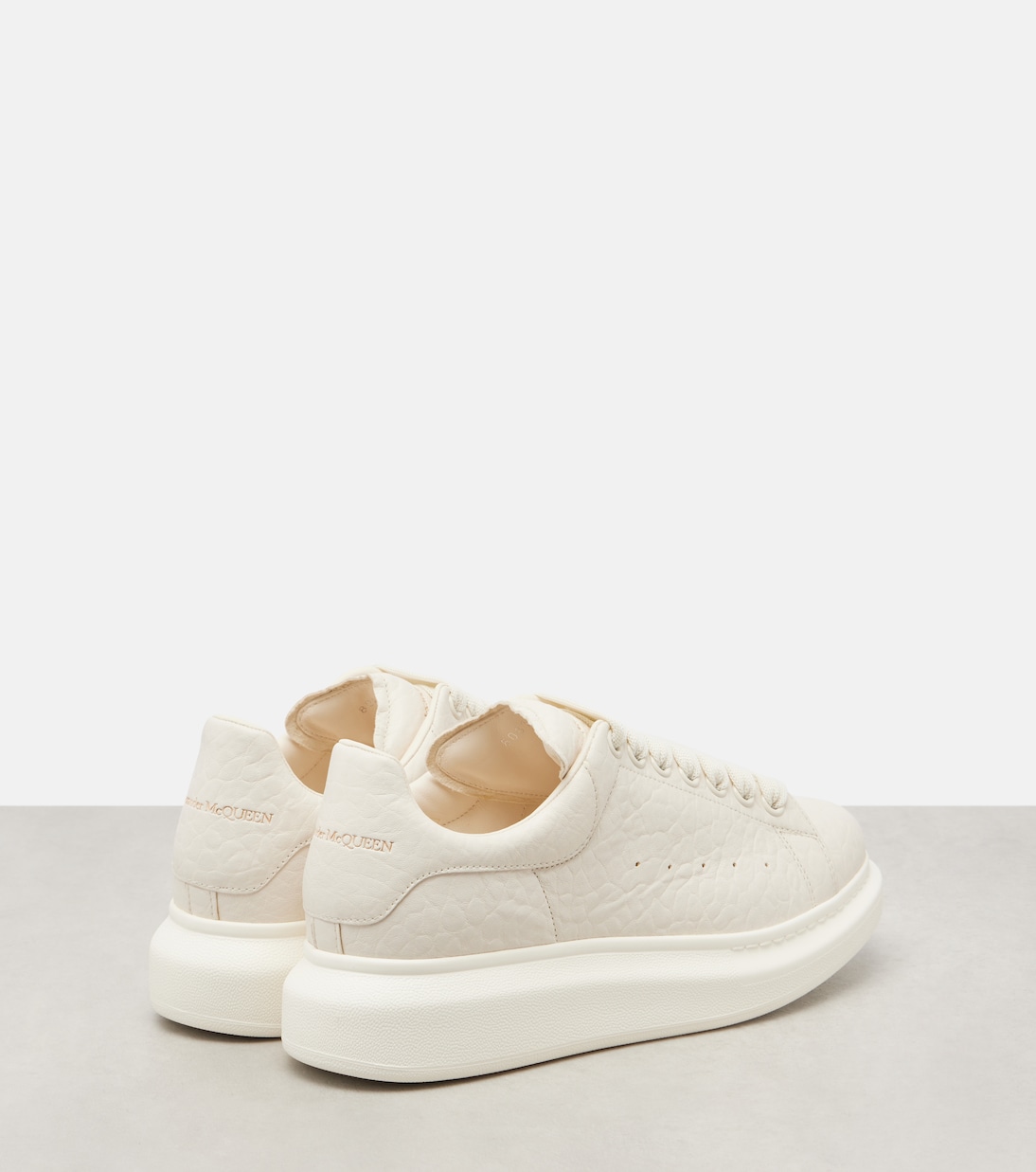 Oversized leather sneakers  | McQueen
